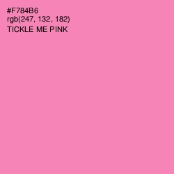 #F784B6 - Tickle Me Pink Color Image